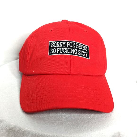 Men's Hats Spencer's Gifts Novelty Baseball Hat for Men Red OSFM - Picture 1 of 4